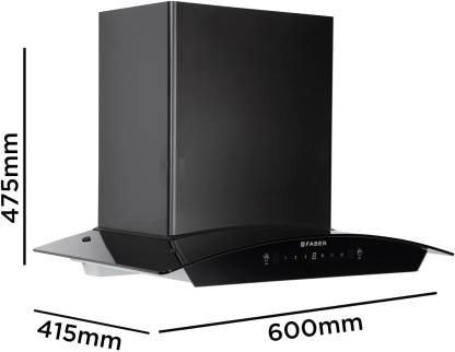 Faber HOOD EVEREST IN HC SC FL LG-60 Filterless Autoclean Chimney (60 cm Wide, 1200 m3/hr)