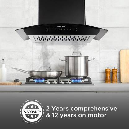 Faber HOOD EVEREST IN HC SC FL LG-60 Filterless Autoclean Chimney (60 cm Wide, 1200 m3/hr)