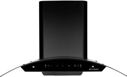 Faber HOOD ORIENT XPRESS HC SC BK-90 Auto-Clean curved glass Kitchen Chimney