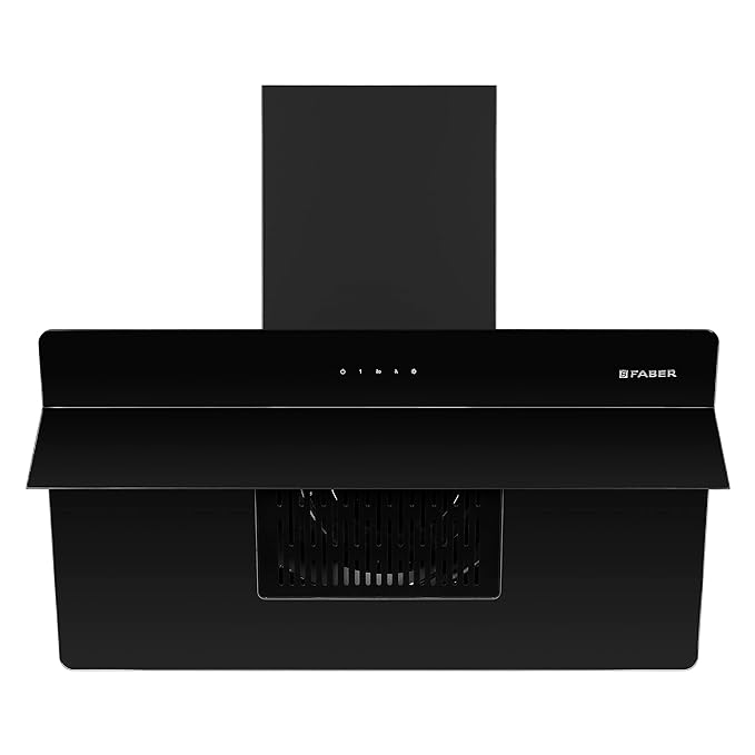 Faber HOOD MARTINEZ HC TC BK-90 Auto-Clean Slant Chimney (90 cm Wide, 1200 m3/hr)