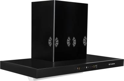 Faber HOOD BONITO 3D IND HC SC FL BK-90 90cm Autoclean Filterless Chimney (90 cm Wide, 1250 m3/hr)