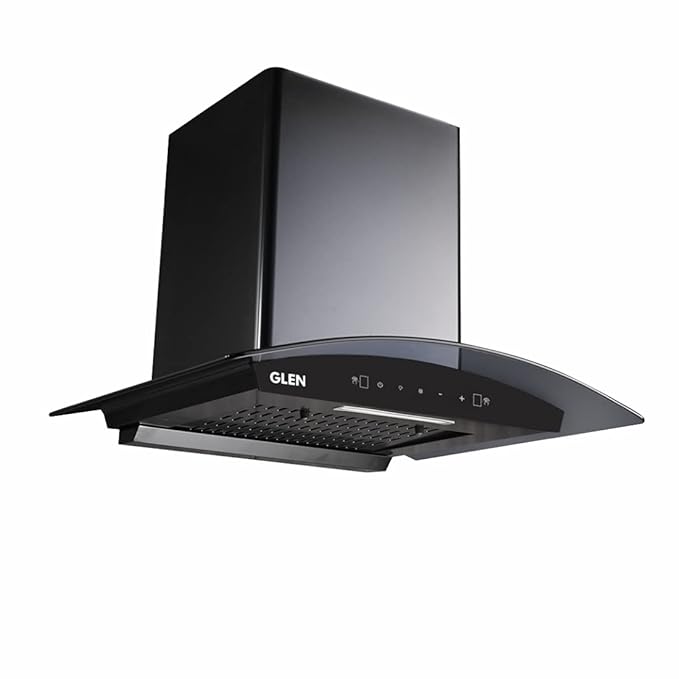 Glen Filterless Auto-Clean Kitchen Chimney Motion Sensor, Senza Black (60 cm Wide, 1200 m3/hr)