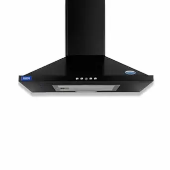 Glen Pyramid Wall Mounted Chimney Aqua Baffle Filters Push Button Control (1000 m3/hr)