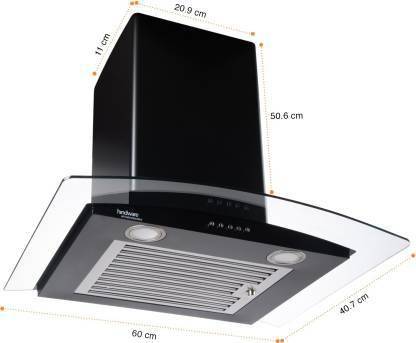Hindware Chimney (60 cm Wide, 1100 m3/hr)