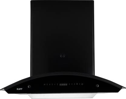 KAFF RIOLX BF DHC-60 Auto Clean Curved Glass Kitchen Chimney (60 cm Wide, 1250 m3/hr)