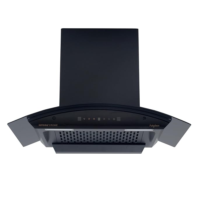 Kutchina CROME Filterless Auto Clean Wall Mounted Kitchen Chimney (60 cm Wide, 1350 m3/hr)