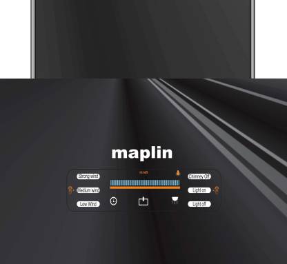 Maplin VC-60 Voice Control Glass Opening Kitchen Chimney