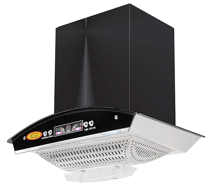 SURYA Curve Glass Auto clean Kitchen Chimney (2021)