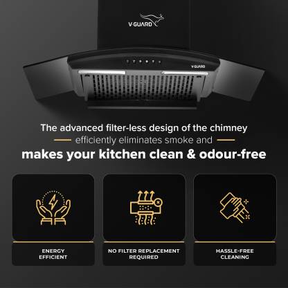 V-Guard C10 Kitchen Chimney (60 cm Wide | 900 m3/hr)