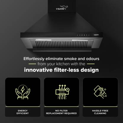 V-Guard P10 Filter-Less Chimney Kitchen Chimney (1200 m3/hr)