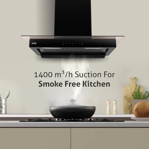 Glen 90 cm 1400CMH Auto-Clean Filterless Wall Mounted Kitchen Chimney