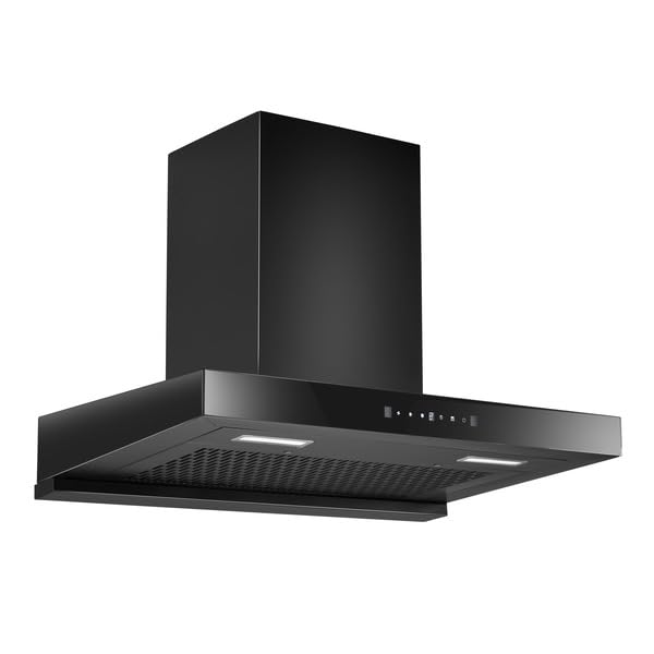 Hindware DARCIA 75 1200 CMH 3 Speed Gesture Control Thermal Auto Clean Wall Mounted Chimney