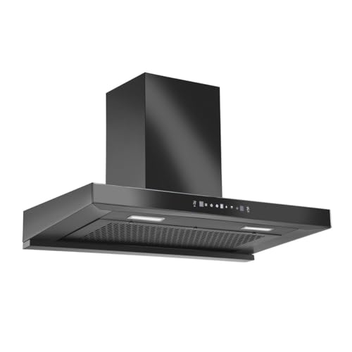 Hindware DARCIA 90 1300 CMH 3 Speed Gesture Control Thermal Auto Clean Wall Mounted Chimney