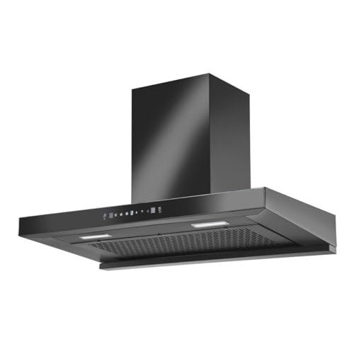 Hindware DARCIA 90 1300 CMH 3 Speed Gesture Control Thermal Auto Clean Wall Mounted Chimney