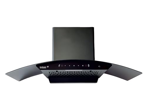 Hindware EVITA 90 1200 CMH 3 Speed Gesture Control Thermal Auto Clean Wall Mounted Chimney