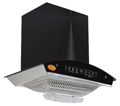 Maplin Combo of Eco Touch 60 cm Glass Kitchen Chimney