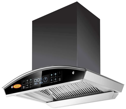Surya Combo of SS60cm Glass Kitchen Chimney
