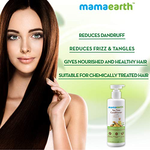MamaEarth Tea Tree Conditioner with Tea Tree & Ginger Oil for Dandruff Free Hair