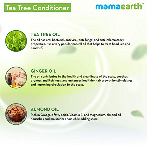 MamaEarth Tea Tree Conditioner with Tea Tree & Ginger Oil for Dandruff Free Hair