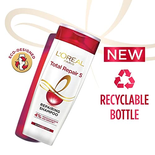 Loreal Paris Shampoo 650ml + Conditioner 180ml + Serum 40ml, For Damaged and Weak Hair