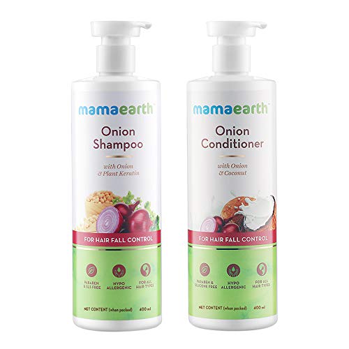 MamaEarth Onion Anti Hairfall, Shampoo & Conditioner