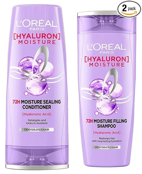 L'Oreal Paris Hyaluron Moisture 72H | Shampoo & Conditioner | for Dry Hair