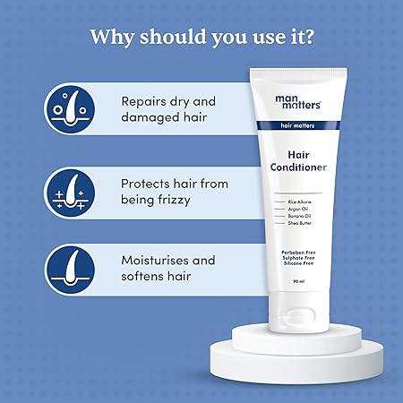 Man Matters Hair Conditioner Rice Alkane Banana Oil Shea Butter & Argan Oil