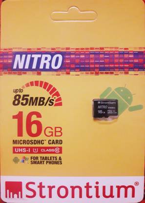 Strontium Nitro Micro SDHC Memory Card (SRN16GTFU1QR)