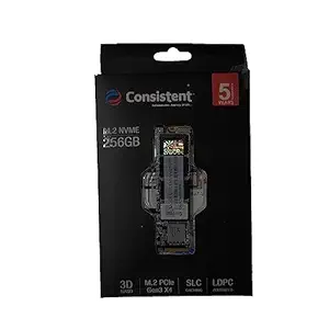Consistent NVMe PCIe M2 S 256 GB Internal SSD