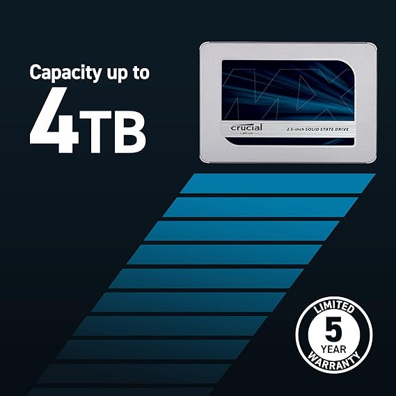 Crucial MX500 NAND SATA 25 Inch 500 GB Internal SSD