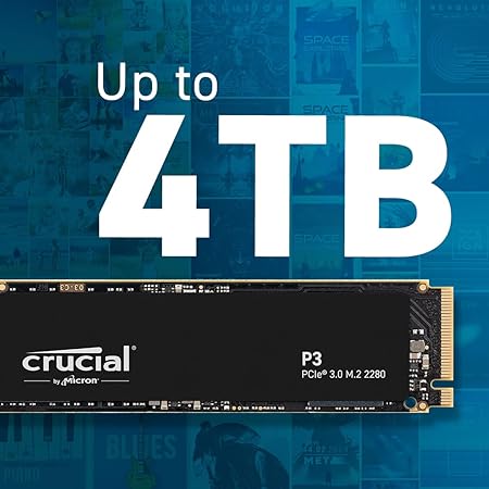 Crucial P3 PCIe 30 3D NAND 1 TB Internal SSD
