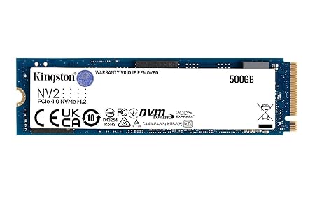 Kingston NV2 PCle 40 NVMe M2 500 GB Internal SSD