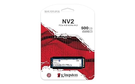 Kingston NV2 PCle 40 NVMe M2 500 GB Internal SSD