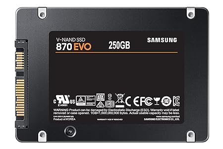 Samsung 870 EVO SATA 25 inch 250 GB  Internal SSD