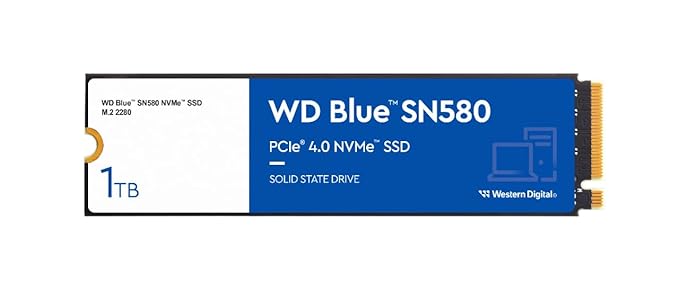 Western Digital WD Blue SN580 NVMe 1 TB Internal SSD