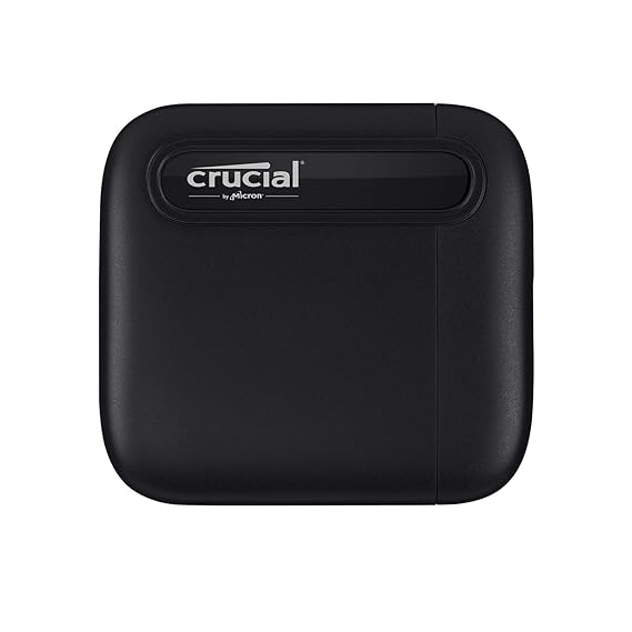 Crucial X6 Portable External Solid State Drive (USB-C, USB 32)