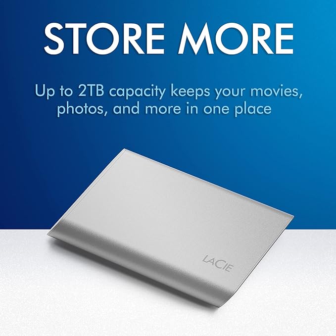 LaCie Portable External Solid State Drive (USB-C USB 32 Gen 2)