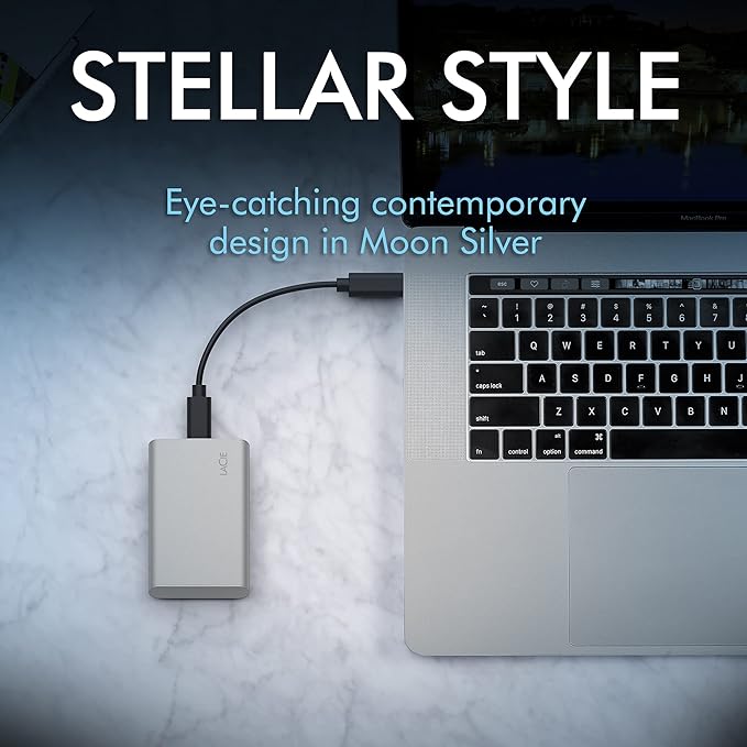 LaCie Portable External Solid State Drive (USB-C USB 32 Gen 2)
