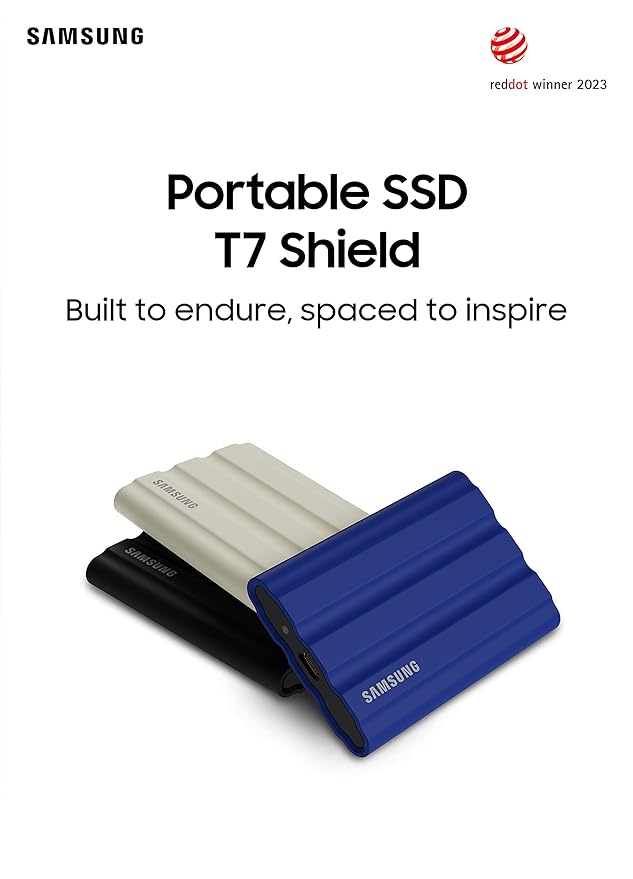 Samsung T7 Shield Portable Extenal Solid State Drive (USB 32 Gen 2)
