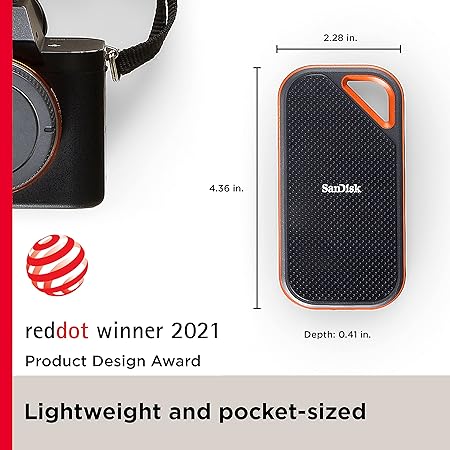 SanDisk 4TB Extreme Pro Portable SSD 2000MB/s R/W Upto 2 Meter Drop Protection
