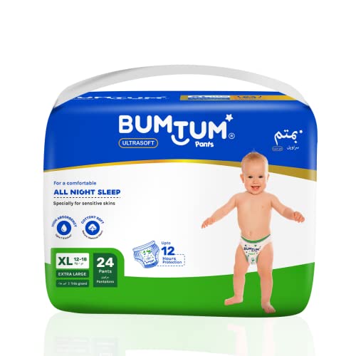 Bumtum Baby Diaper Pants, Double Layer Leakage Protection, 12 to 18 Kg