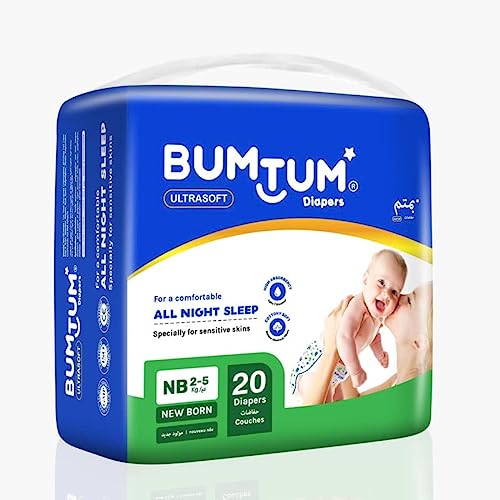 Bumtum Baby Diaper Pants, Double Layer Leakage Protection, 2 to 5 Kg