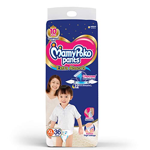 MamyPoko Pants for Babies, Extra Absorb, 12-17kg