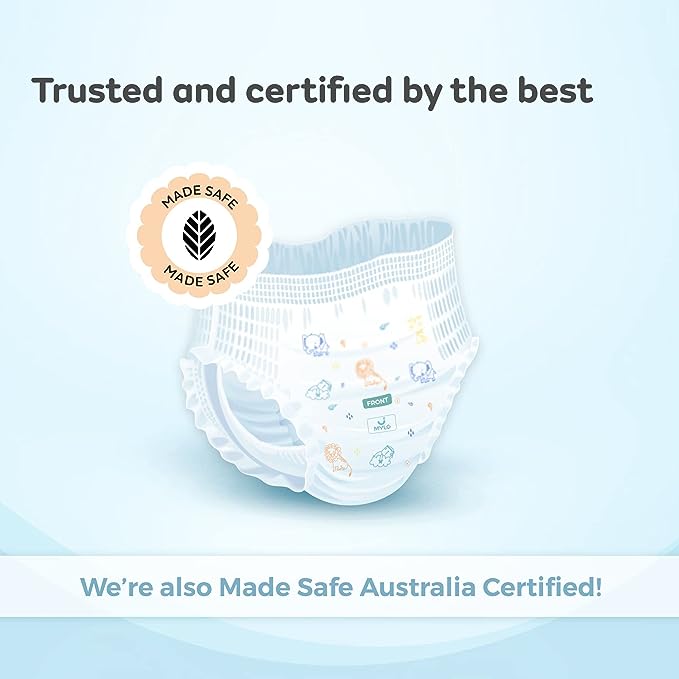 Mylo Care Baby Diaper Pants Small (S) 4-8 kgs with ADL Technology (84 Count)