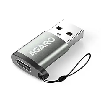AGARO USB Type C Female to USB Male OTG Adapter
