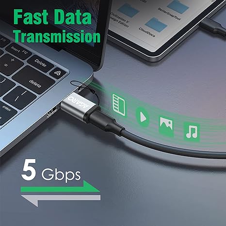 AGARO USB Type C Female to USB Male OTG Adapter