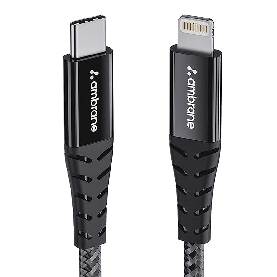 Ambrane Type-C to Lightning Cable