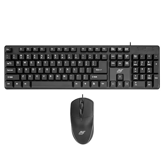 Ant Value USB Keyboard Mouse Set, Black