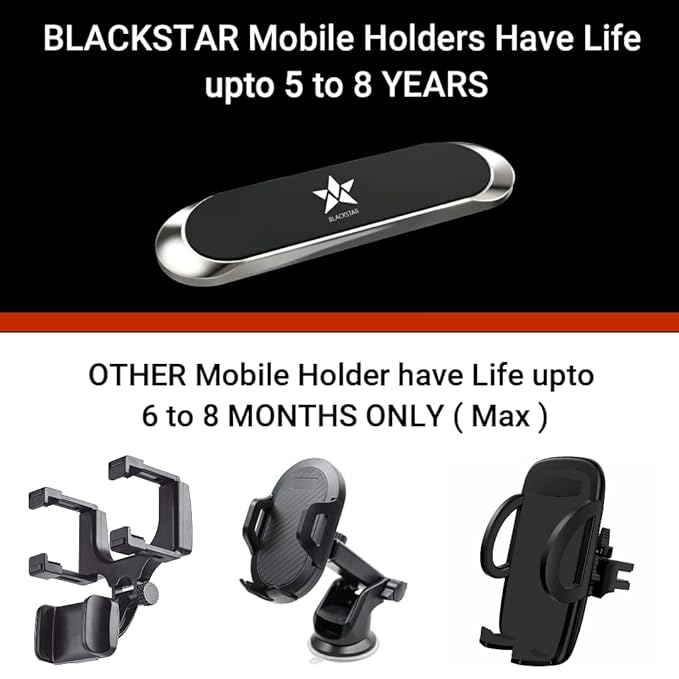 Blackstar Original Magnetic Mobile Holder for Car Dashboard
