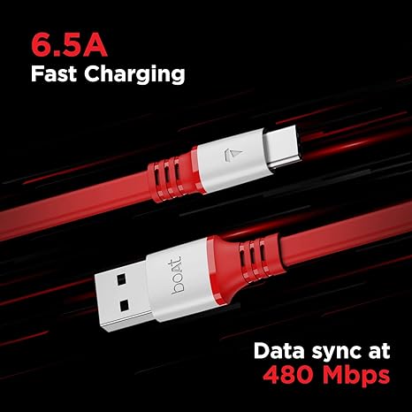 boAt Type C A750 Super Fast Charging Flat Cable